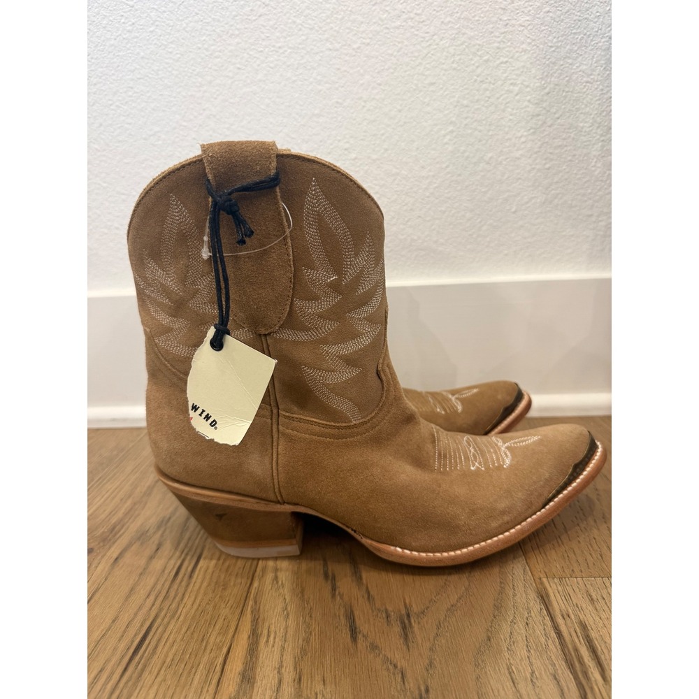 Idyllwind Miranda Lambert Tan Suede Western Cowboy Boots Booties Womens 11B - Picture 2 of 10